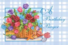 Flower Basket Birthday Enrollment Card - Front