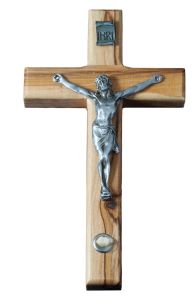 Bethlehem Olive Wood and Stone Crucifix
