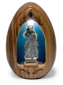 LED Olive Wood Divine Mercy