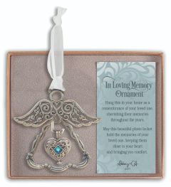 In Loving Memory Angel Ornament with Photo Frame