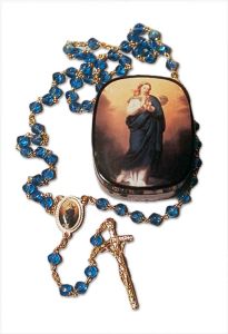 Mary Immaculate Blue Rosary and Gift Box