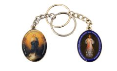 Double-sided Key Chain - Divine Mercy & Immaculate Conception