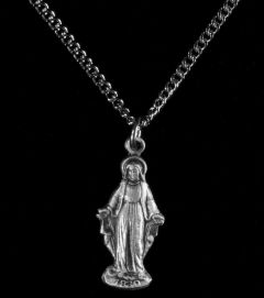 Sterling Silver Blessed Virgin Mary Pendant