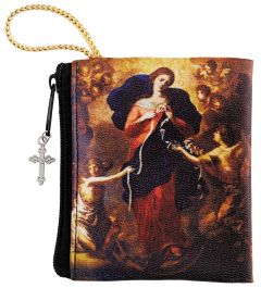 Mary, Undoer of Knots, Zippered Rosary Bag